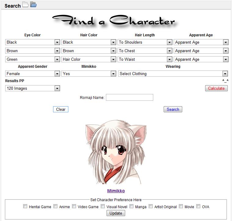 characters like anime character database